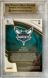 2018 Select Prizm Neon Orange Pulsar Miles Bridges /13 Courtside BGS 9.5 Rookie